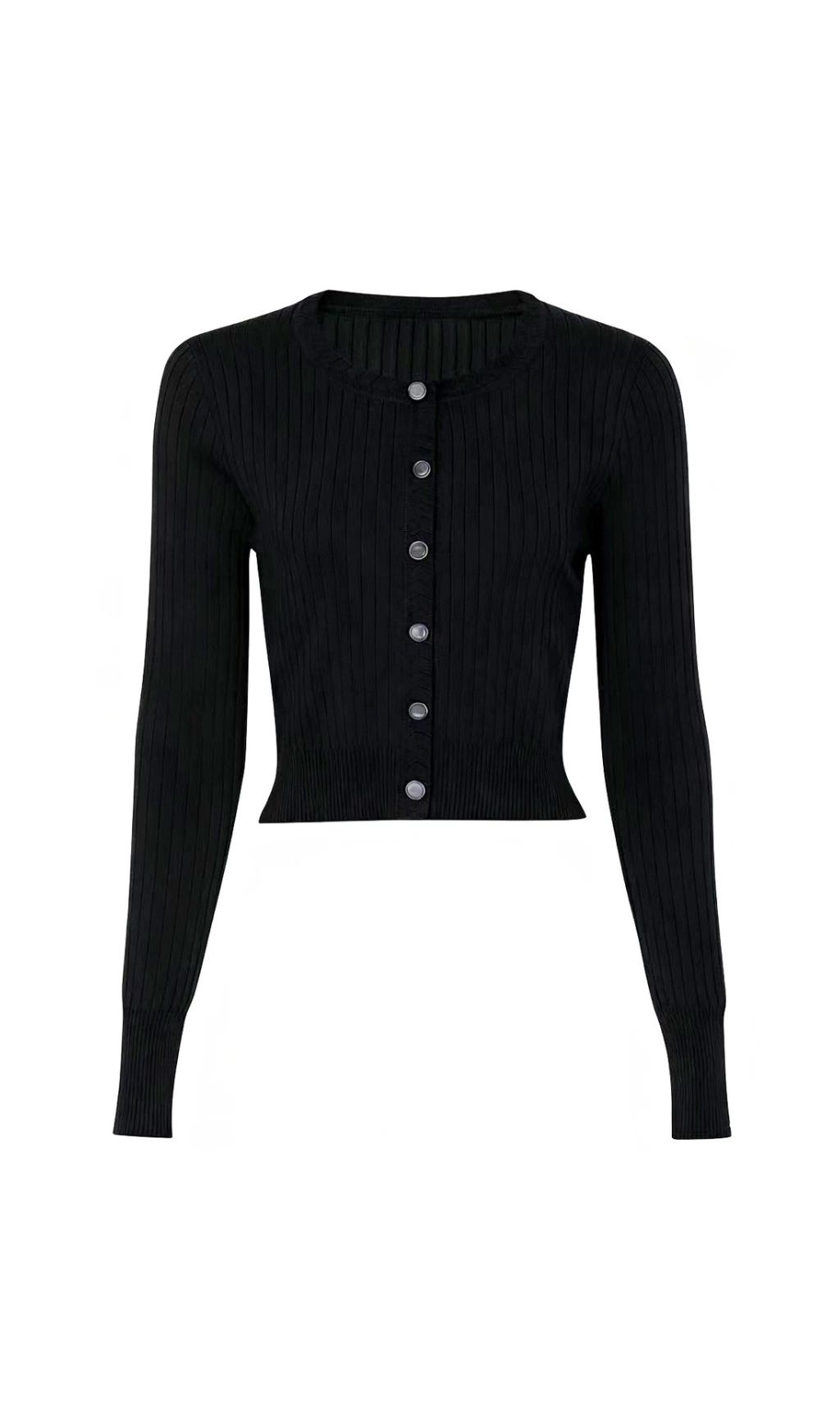 Jackie Black Ribbed Knit Maxi Dress & Cardigan Set - Effortless 2-Piece Style