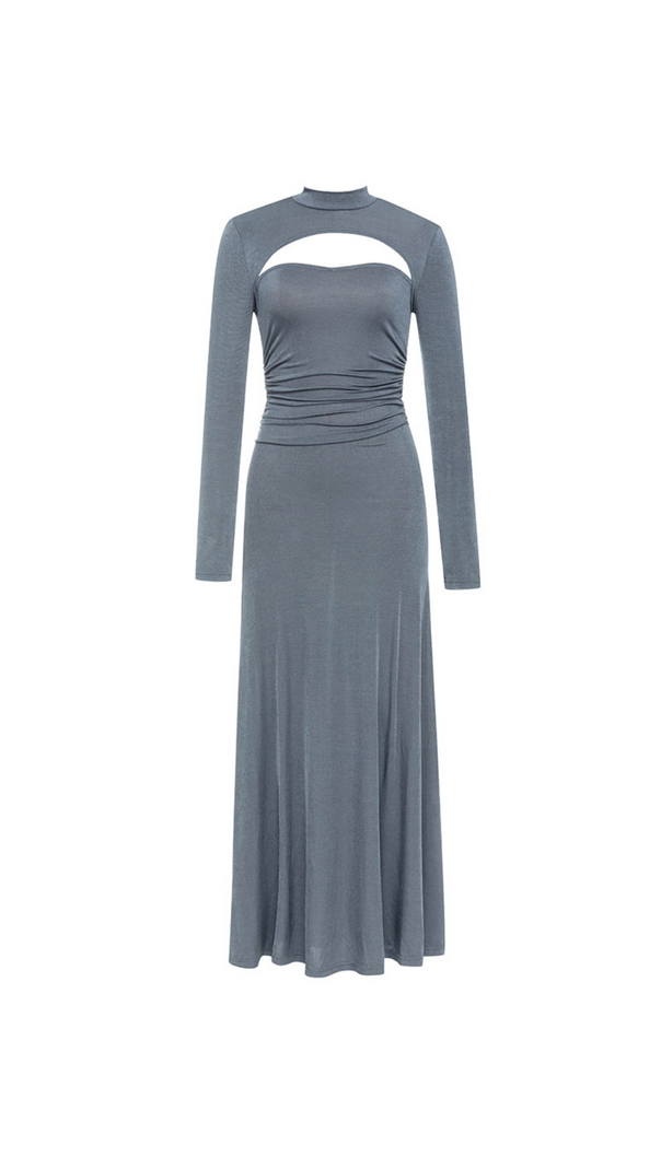 AIIZIE CUT OUT FRONT GLITTER DRESS - product image