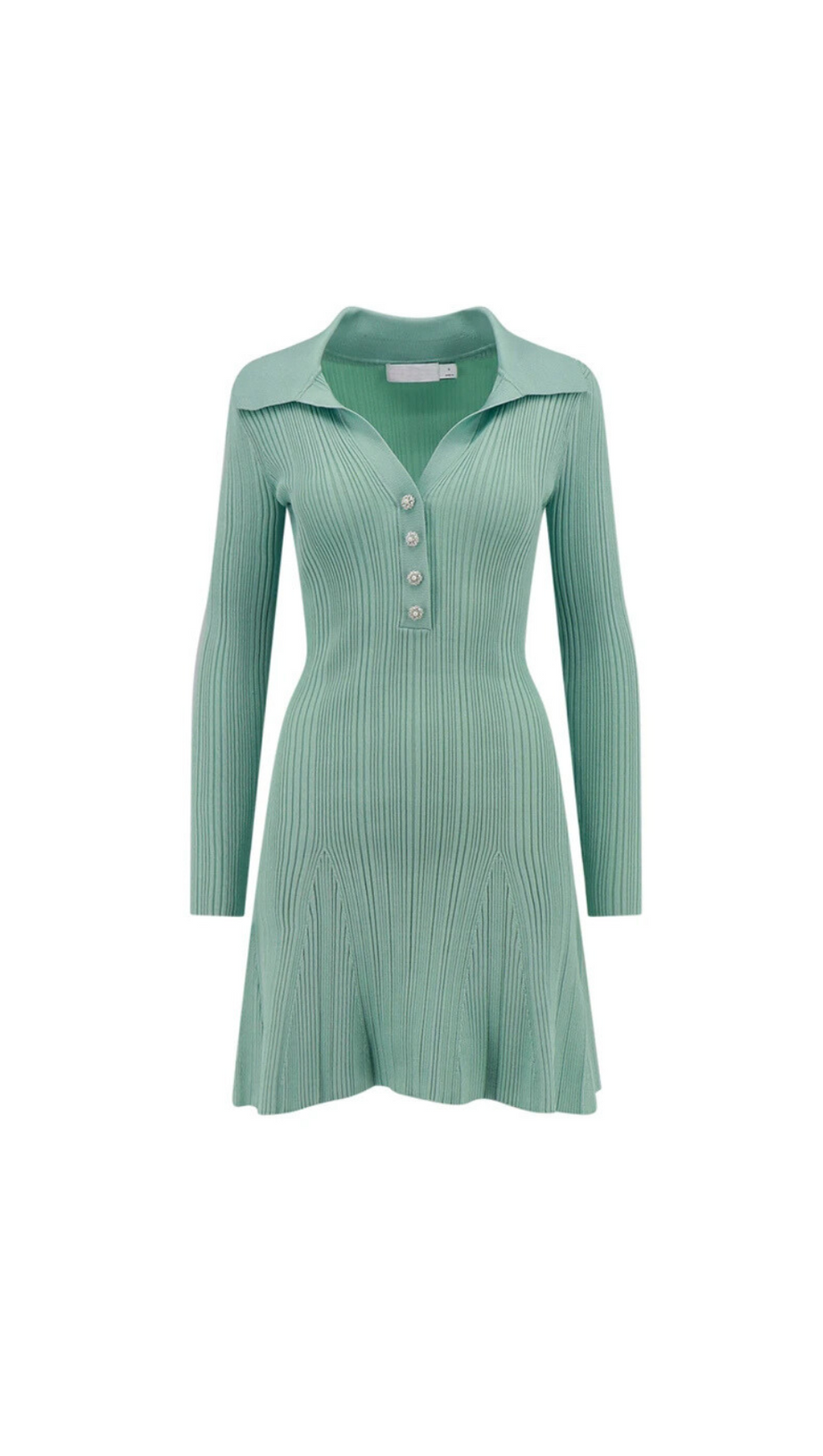 MINT STITCH KNIT SKATER MINI DRESS