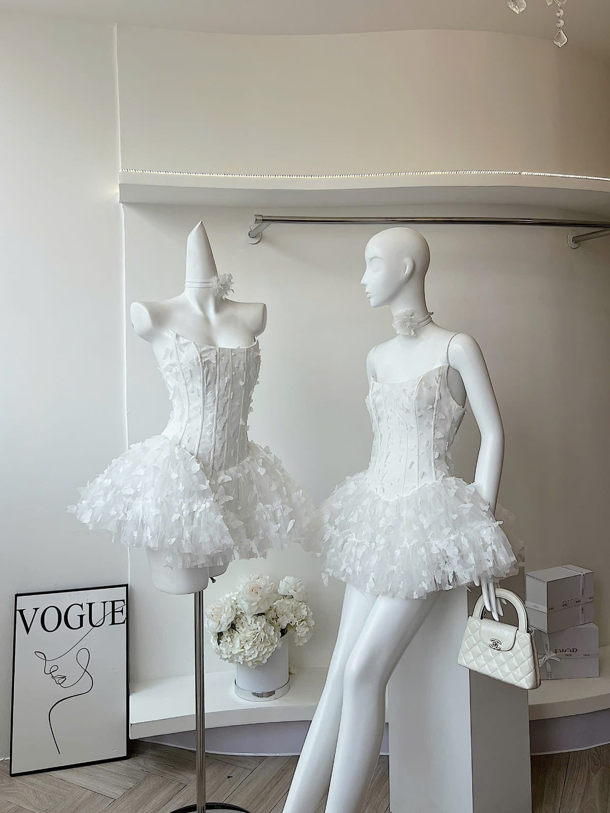 ADARA BUTTERFLY CORSET MINI DRESS