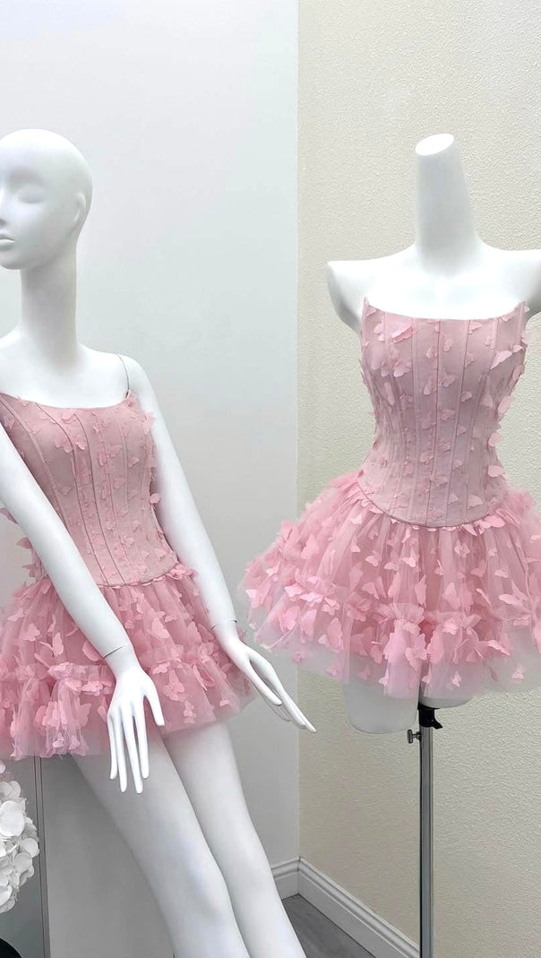 AIIZIE ADARA BUTTERFLY CORSET MINI DRESS - product image