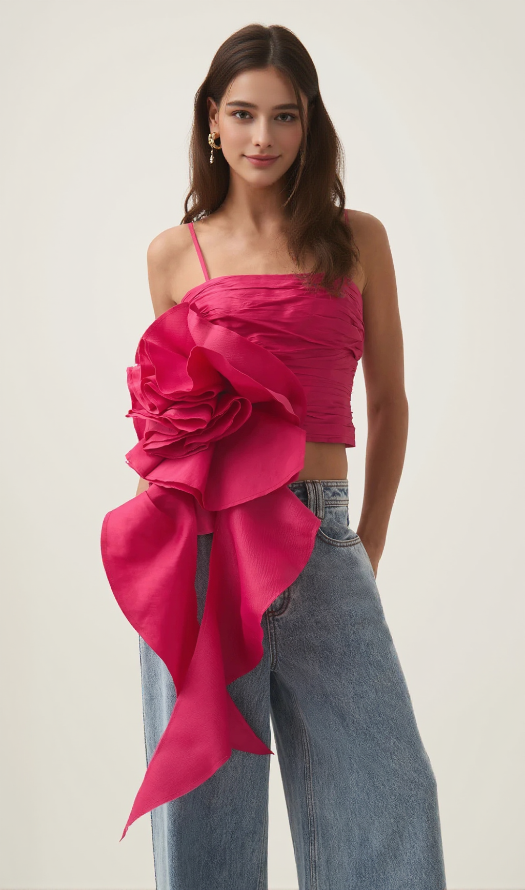VERA POTION SPIRAL TOP IN RED