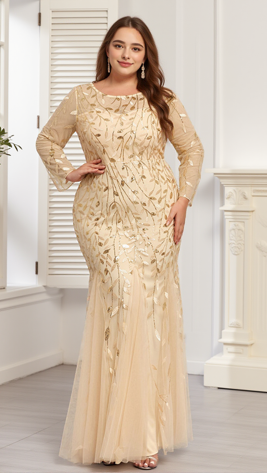 ABITO LUNGO CON RICAMI OCTAVIA