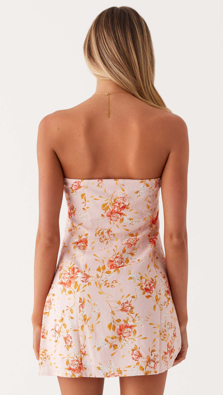 CALI STRAPLESS MINI DRESS