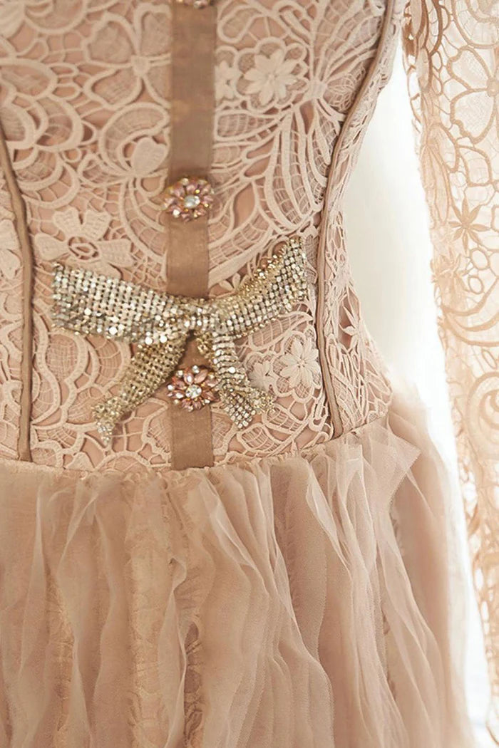 AIIZIE LACE EMBROIDERY MINI DRESS - product image