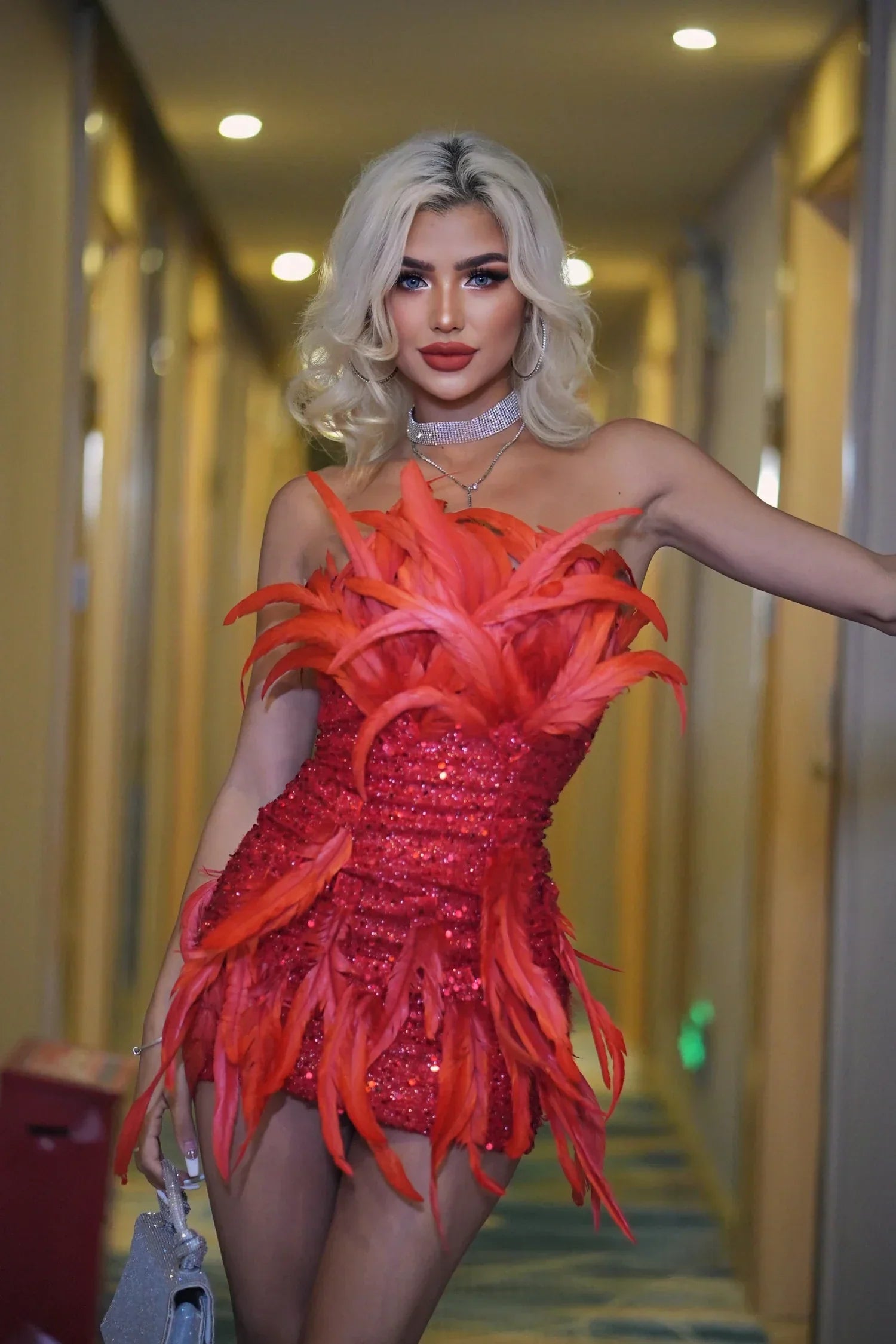 Bricelynn Feder-Minikleid