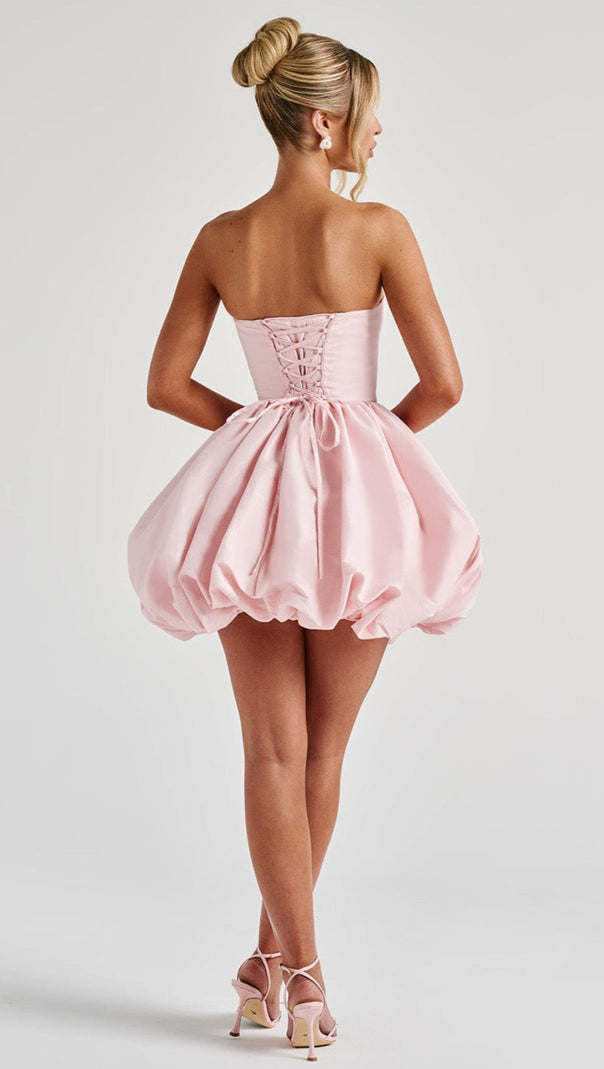 AIIZIE LOTUS MINI DRESS - BLUSH - product image