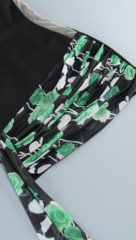 VERA ROSE PRINT STRAPLESS MINI DRESS