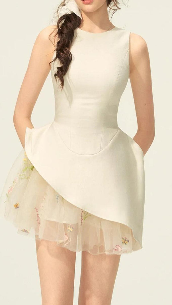 AIIZIE LIECHTI FLORAL LAYER MINI DRESS - product image