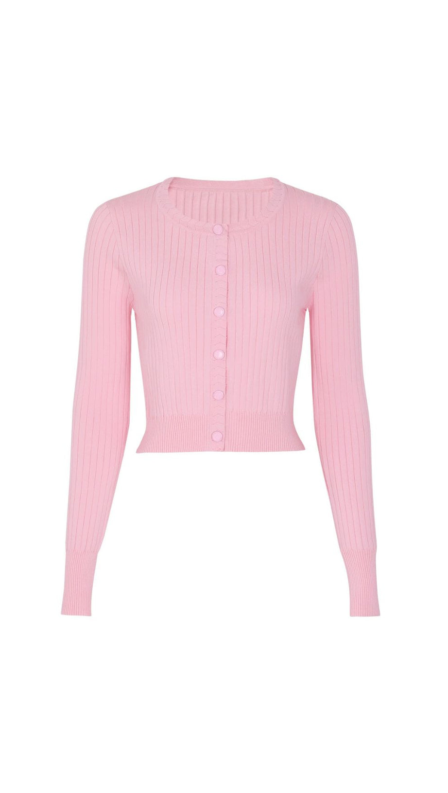 Jackie Pink Ribbed Knit Maxi Dress & Cardigan Set - Effortless Style & Comfort for Women