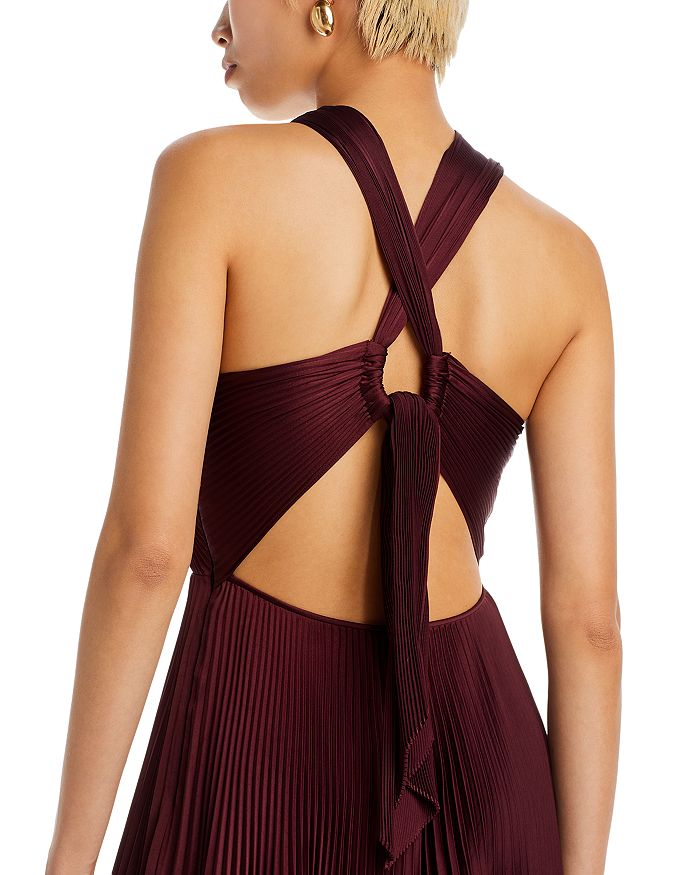 AIIZIE ATHENA PLEATED CUTOUT GOWN - product image