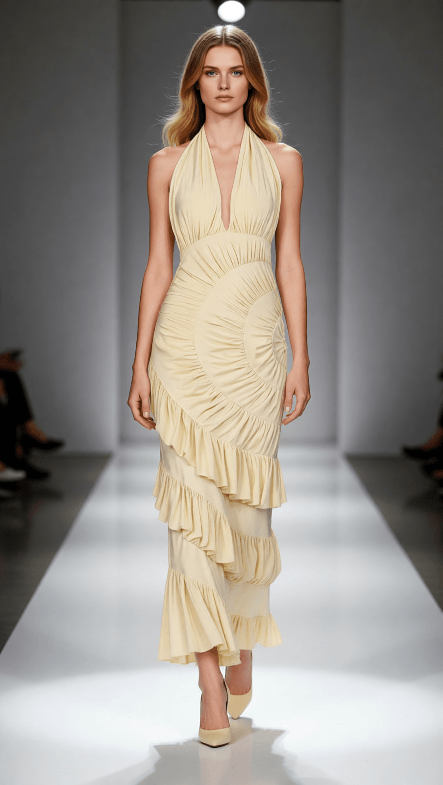 Ineke Halter Ruffle Maxi Dress | Elegant Gala & Special Occasion Gown