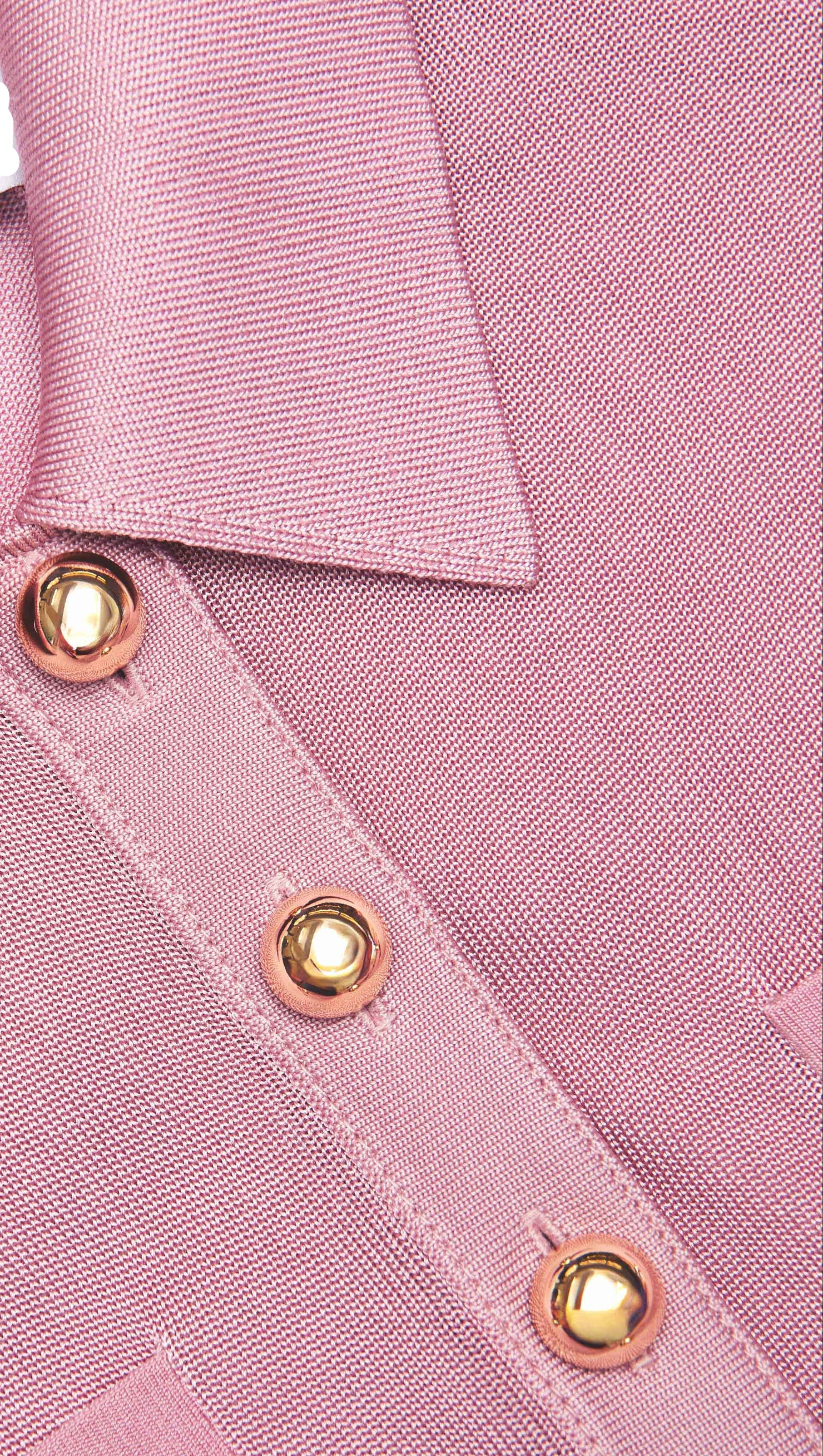 AIIZIE DOMINIC PINK VISCOSE KNIT MIDI DRESS - product image