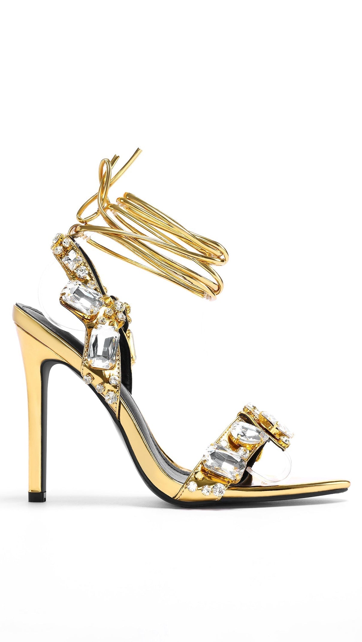 AIIZIE ADALINE POINTED-TOE DIAMANTE HEELS - product image