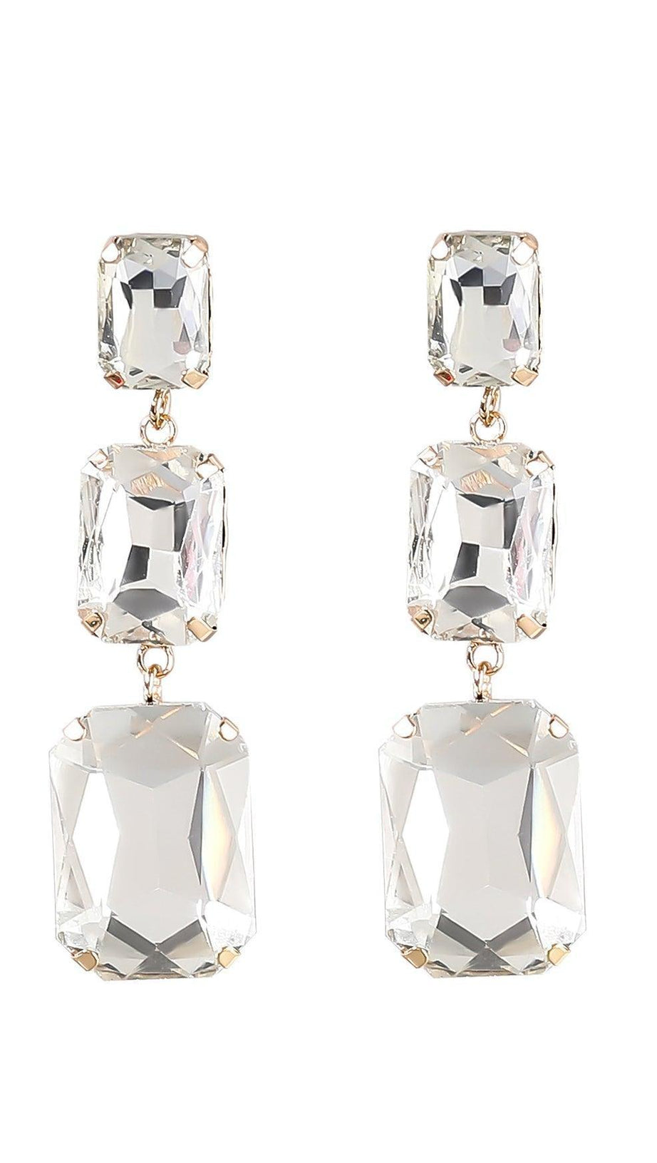 ALCOTT CRYSTAL GEM DRAP EARRINGS