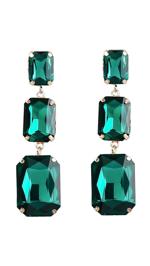 AIIZIE ALCOTT CRYSTAL GEM DRAP EARRINGS - product image