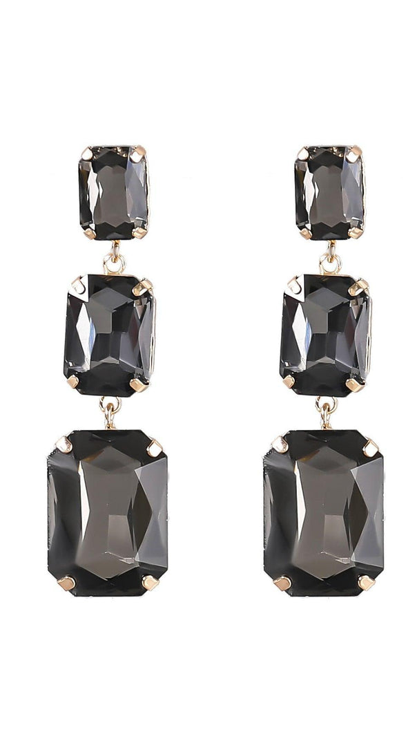 AIIZIE ALCOTT CRYSTAL GEM DRAP EARRINGS - product image