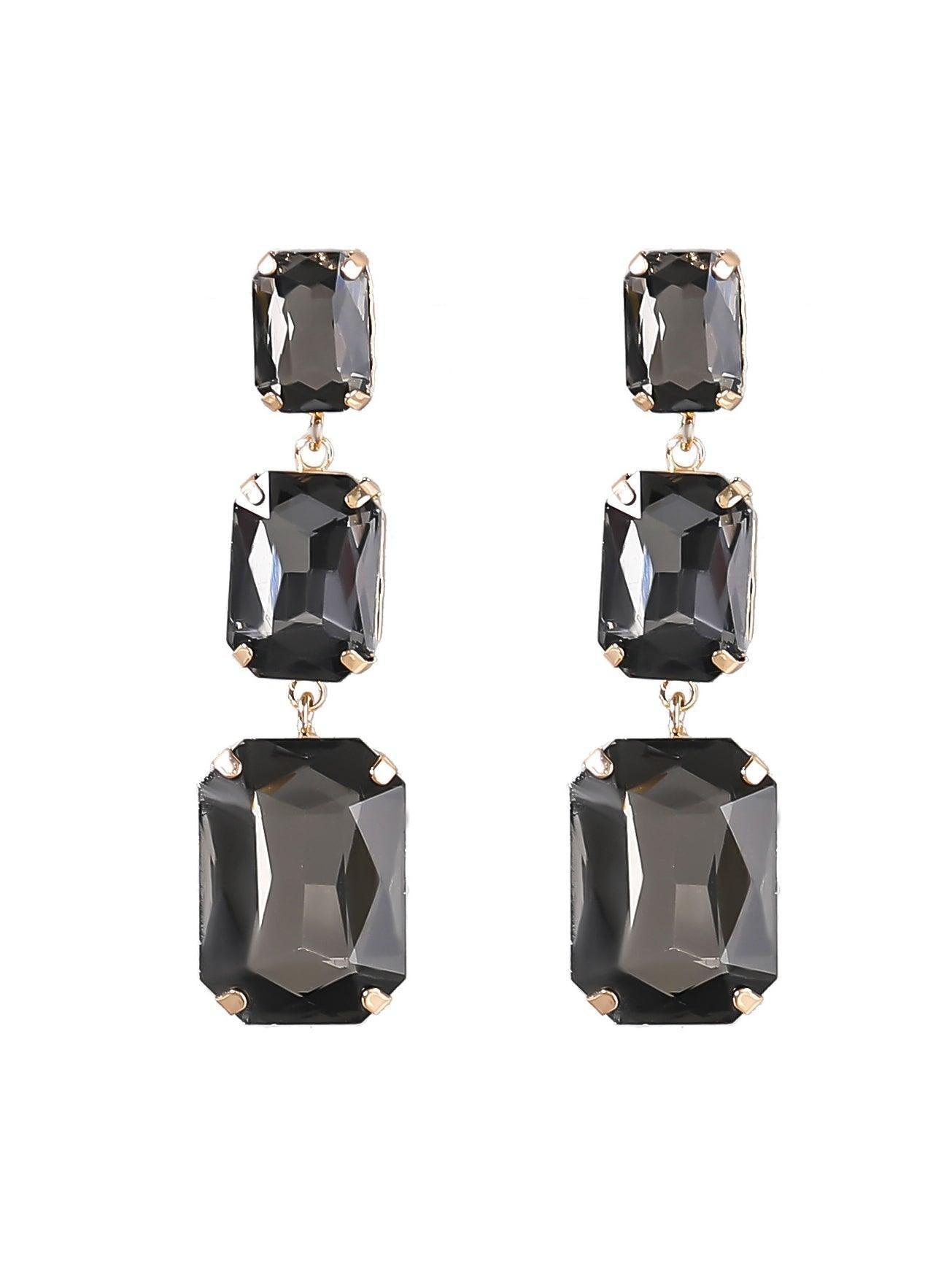 ALCOTT CRYSTAL GEM DRAP EARRINGS
