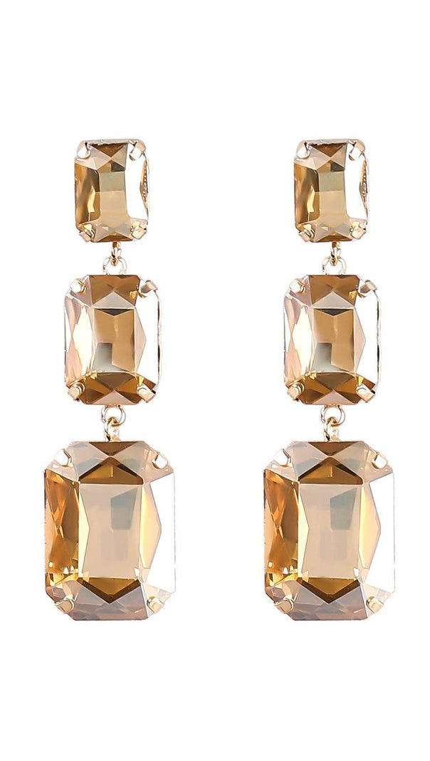 AIIZIE ALCOTT CRYSTAL GEM DRAP EARRINGS - product image