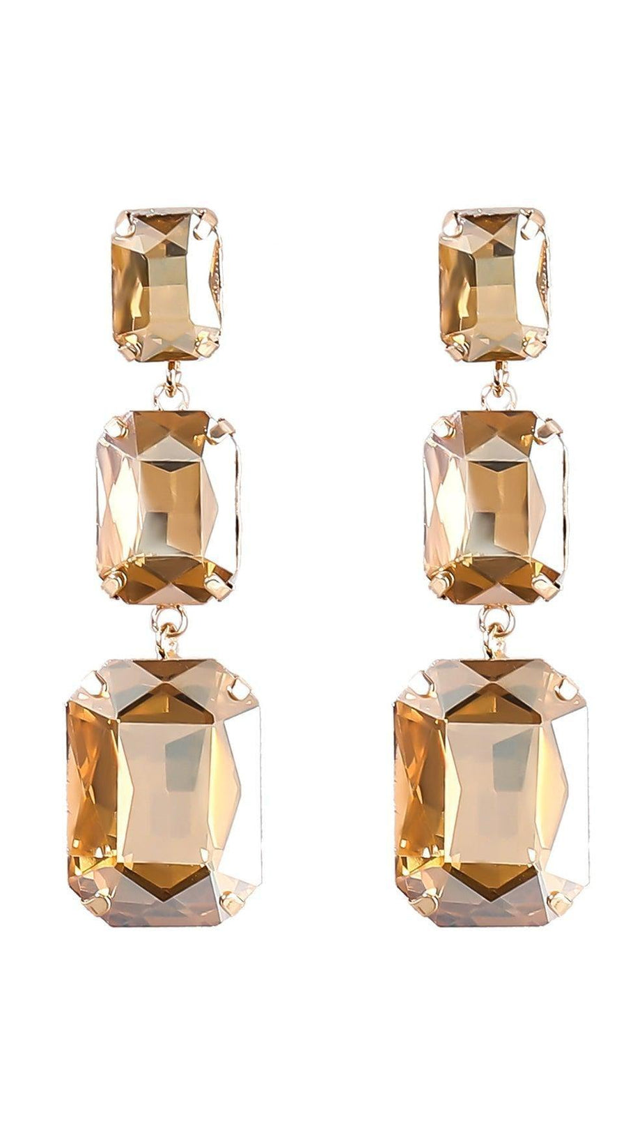 ALCOTT CRYSTAL GEM DRAP EARRINGS