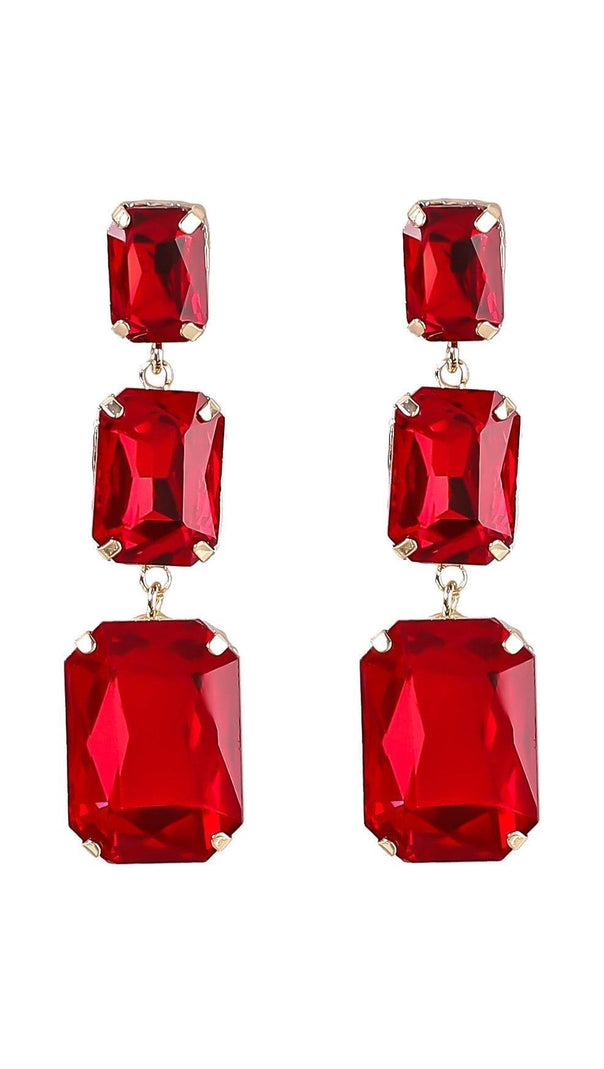 AIIZIE ALCOTT CRYSTAL GEM DRAP EARRINGS - product image
