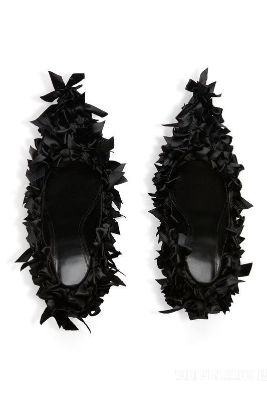 ALEAH BOW-EMBELLISHED PUMPS