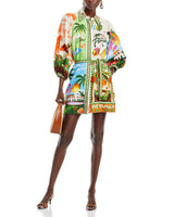 PARADISO PRINTED LINEN DRESS