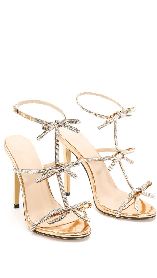 AIIZIE ALIAYA DIAMANTE BUCKLE STILETTO SANDALS - product image