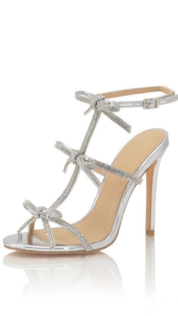 AIIZIE ALIAYA DIAMANTE BUCKLE STILETTO SANDALS - product image