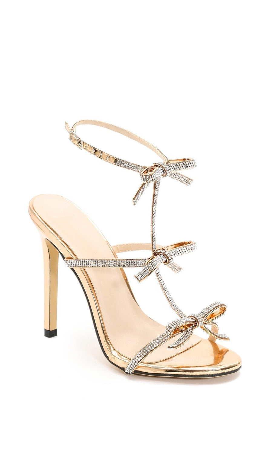 Aliaya Diamante Buckle Stiletto Sandals