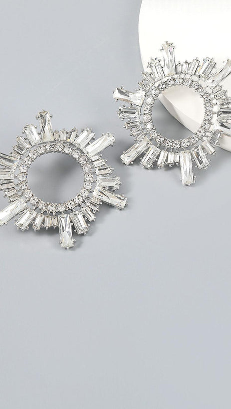 ANISA CRYSTAL HOOP EARRINGS