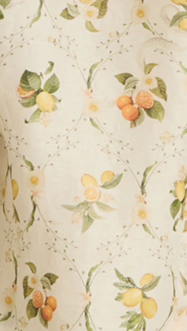 AIIZIE VALENCIA JACINTA FLORAL PRINT MAXI DRESS IN YELLOW - product image