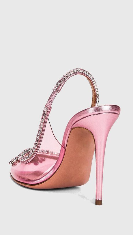 ARABELA RHINESTONE EMBELLISHED PUMPS - PINK