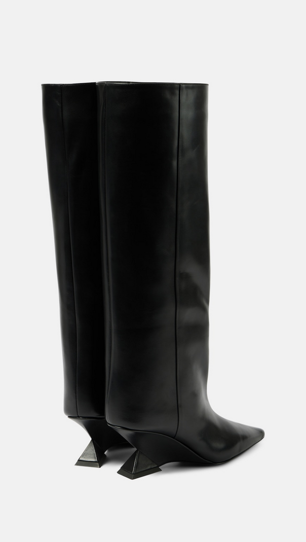AIIZIE ASTRID HETEROTYPIC KNEE-HIGH BOOTS - BLACK - product image