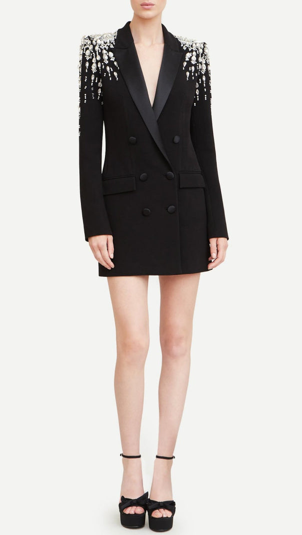 AIIZIE AURORA CRYSTAL EMBELLISHED BLAZER DRESS - product image