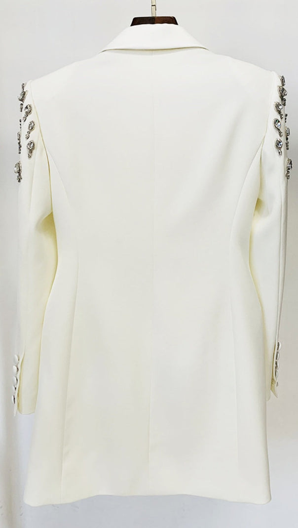 AURORA CRYSTAL EMBELLISHED BLAZER DRESS