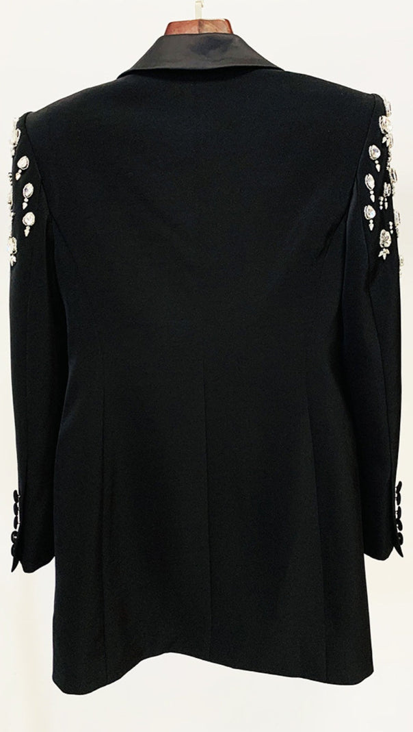 AURORA CRYSTAL EMBELLISHED BLAZER DRESS