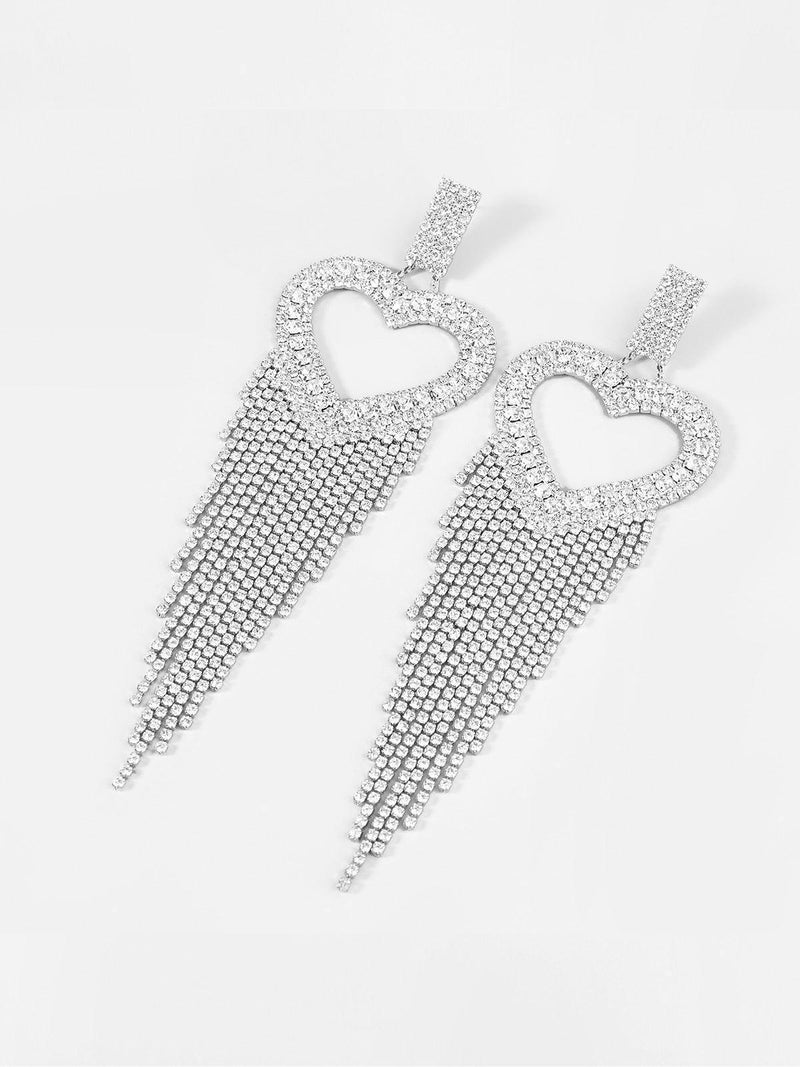 Rory Heart Tassel Earrings