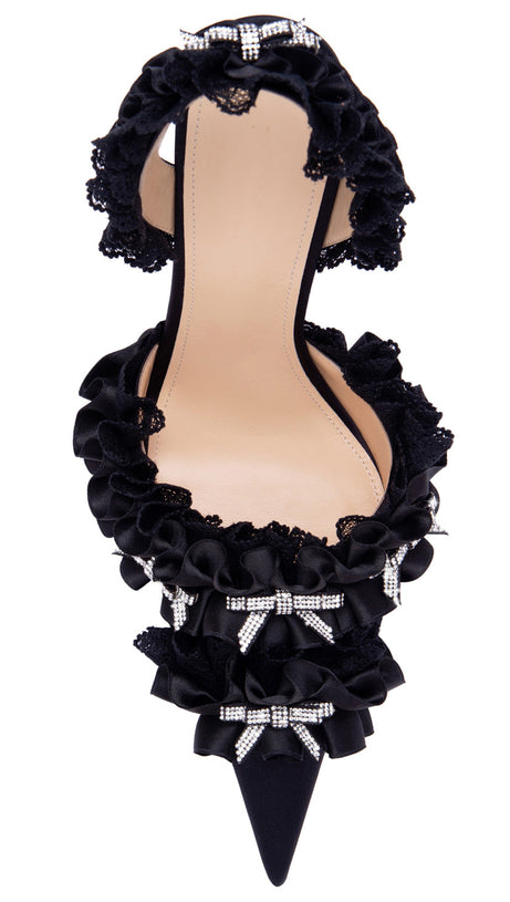 Avah Slingback-Pumps mit Schleife - Schwarz