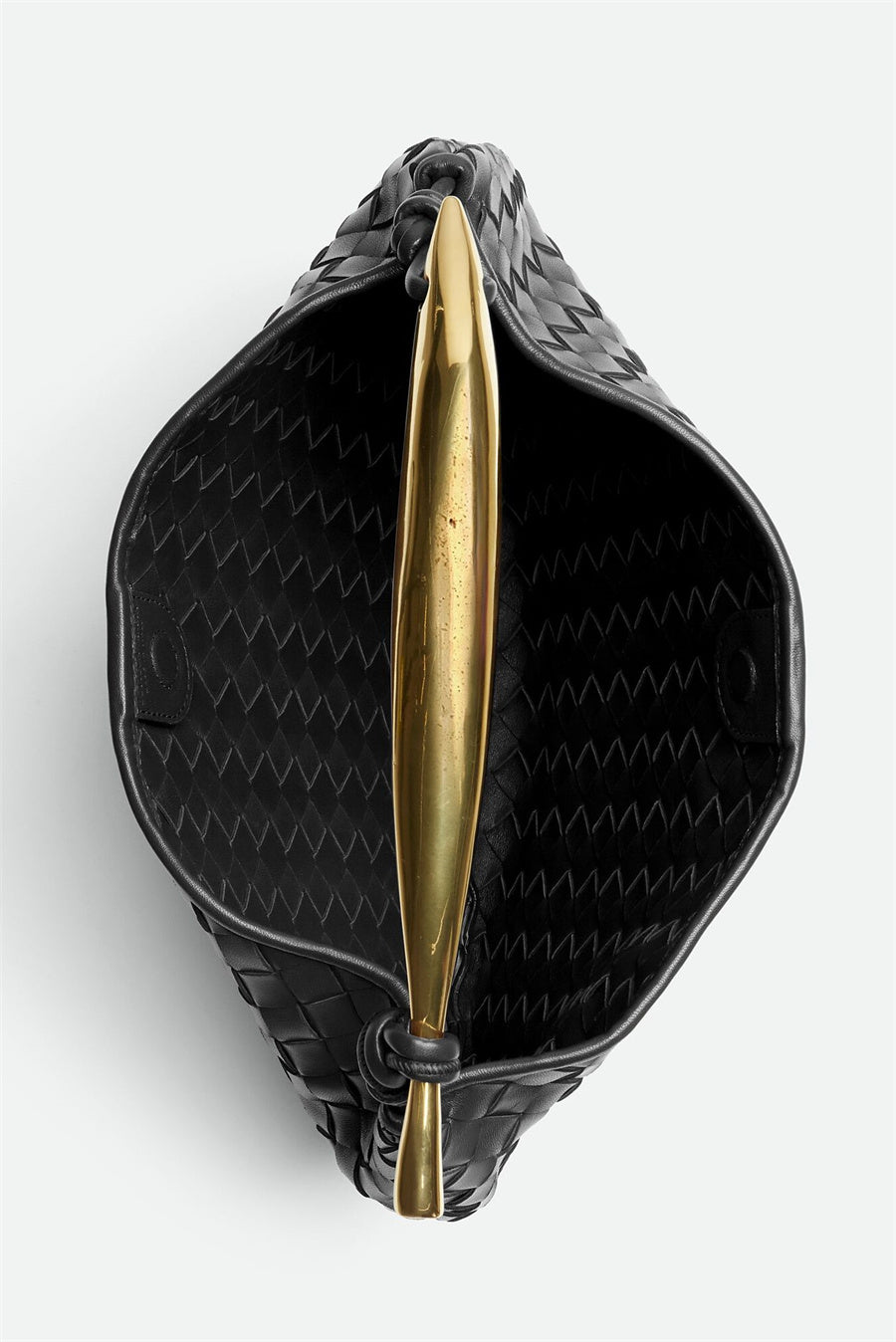 AIIZIE AVIANNA WEAVE METAL HANDBAG - BLACK - product image
