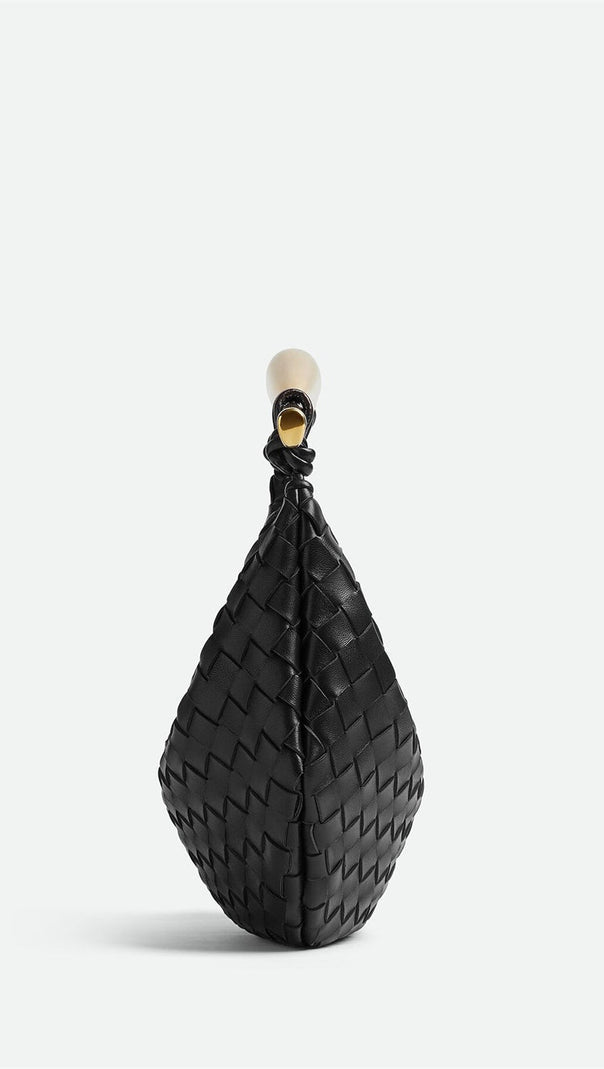 AIIZIE AVIANNA WEAVE METAL HANDBAG - BLACK - product image