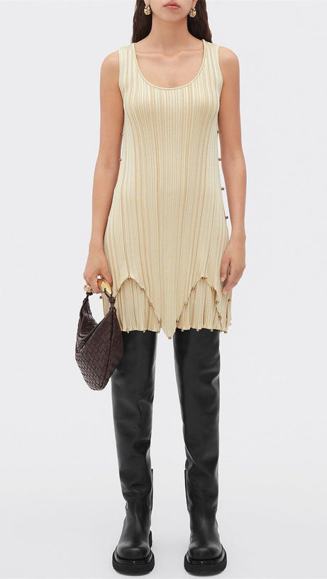 AVIANNA WEAVE METAL HANDBAG - CHOCOLATE