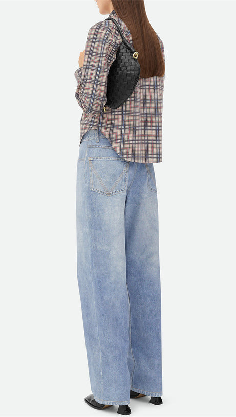 AZALEA WEAVE MINI SHOULDER BAG - BLACK