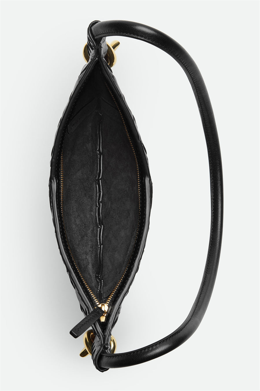 AIIZIE AZALEA WEAVE MINI SHOULDER BAG - BLACK - product image