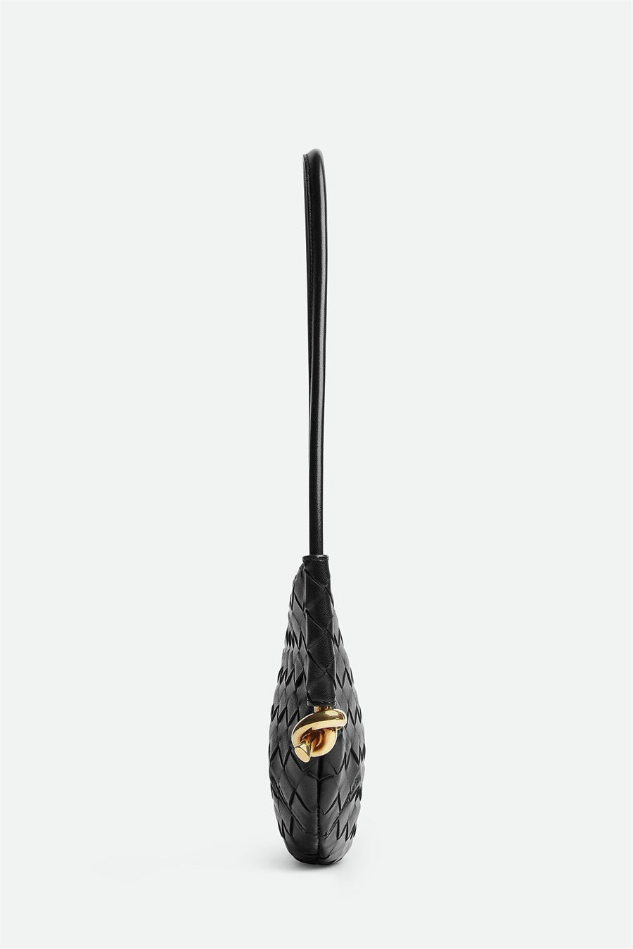 AIIZIE AZALEA WEAVE MINI SHOULDER BAG - BLACK - product image