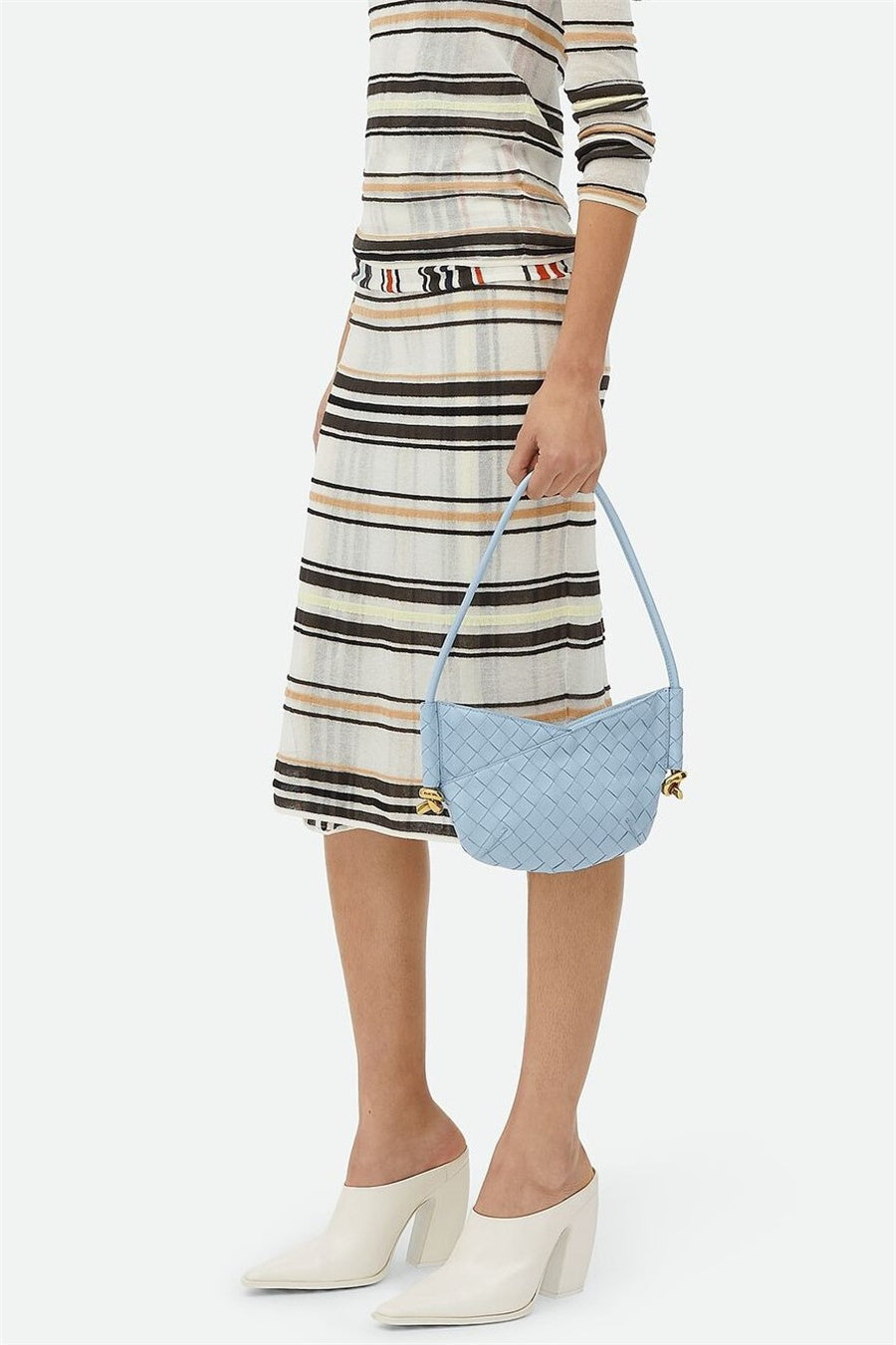 AIIZIE AZALEA WEAVE MINI SHOULDER BAG - BLUE - product image