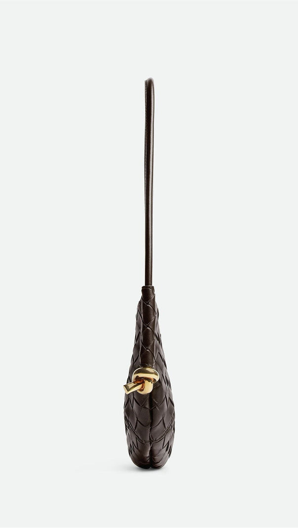 AIIZIE AZALEA WEAVE MINI SHOULDER BAG - CHOCOLATE - product image