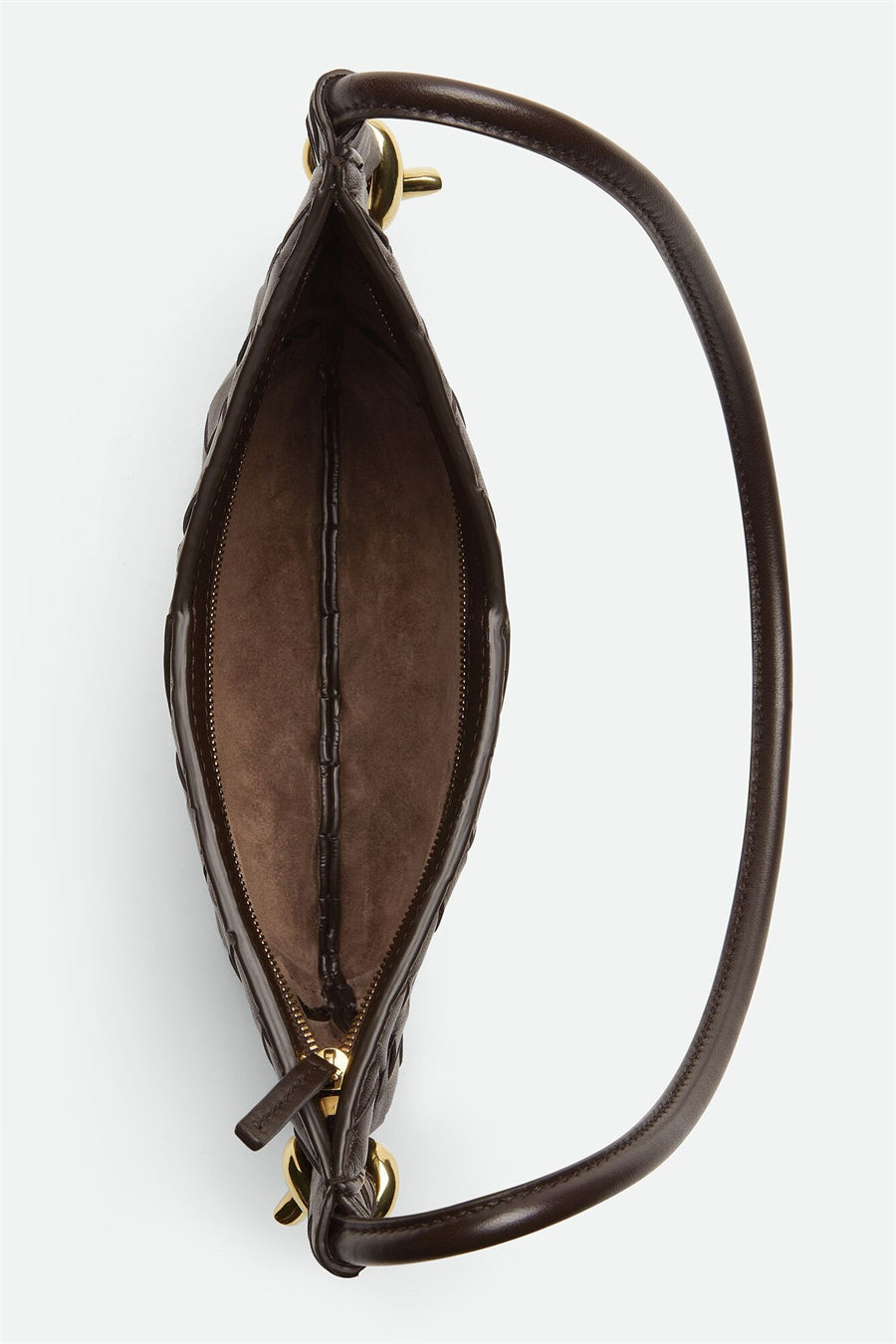 AIIZIE AZALEA WEAVE MINI SHOULDER BAG - CHOCOLATE - product image