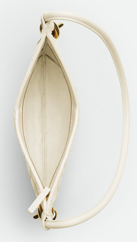 AZALEA WEAVE MINI SHOULDER BAG - WHITE