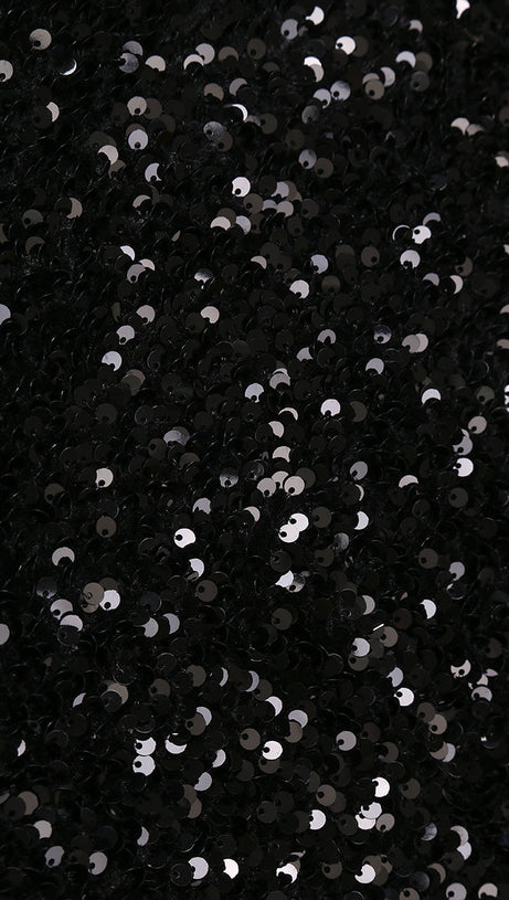 SEQUIN EMBELLISHMENTS SLIT MAXI DRESS